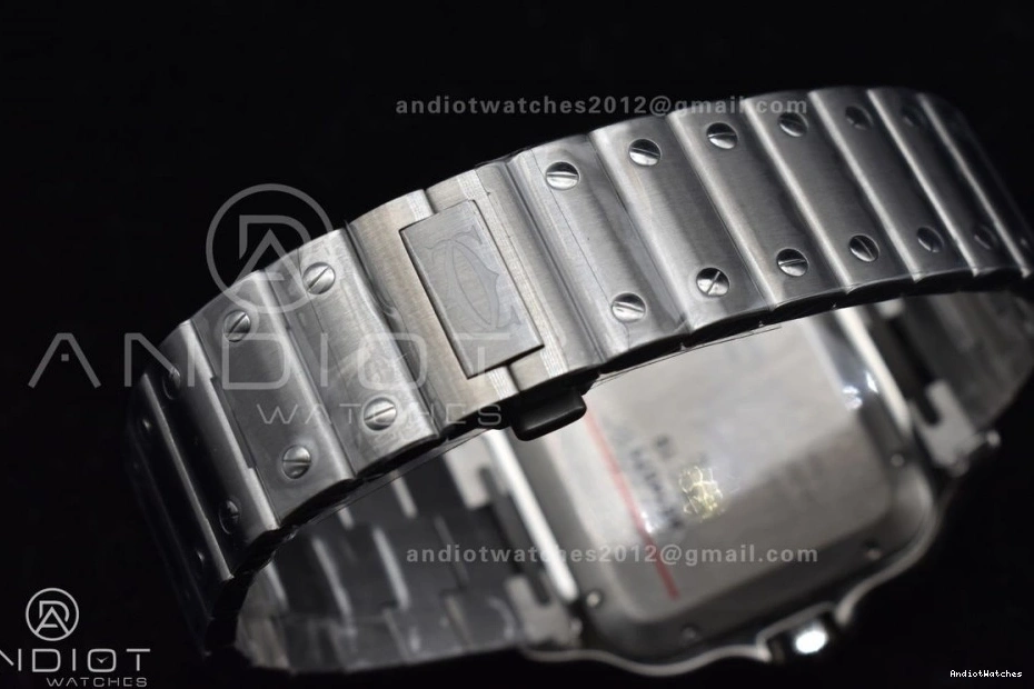 40mm Santos SS V de SS Cartier MIYOTA Dial on Blue 1047 BVF Bracelet Colorful Edition 9015 SmartLinks Best 1:1 1024